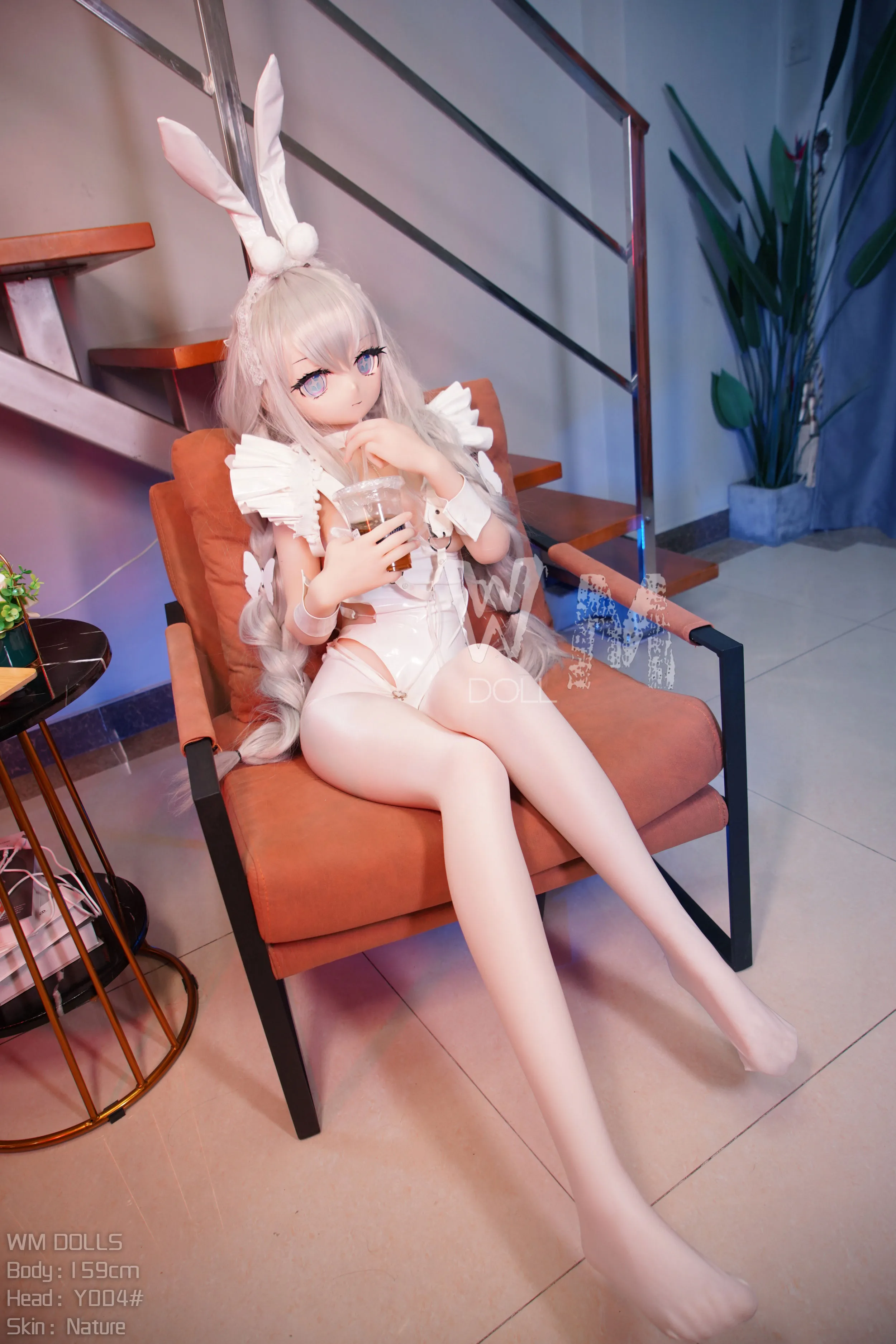 159cm (5ft3) คัพ H ตุ๊กตายางอนิเมะเสมือนจริง หัว PVC + ตัว S-TPE ตุ๊กตายาง หัว #Y004